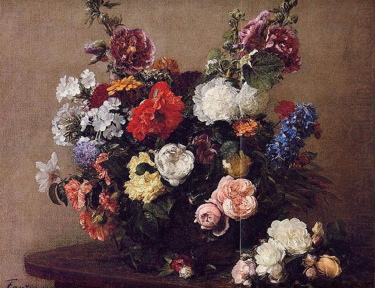 Henri Fantin-Latour Henri Fantin-Latour Bouquet of Diverse Flowers china oil painting image